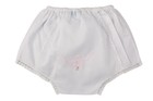 Nwt Feltman Bros White Pink Bow Baby Girls Bloomers Diaper Cover Newborn 0 3 M