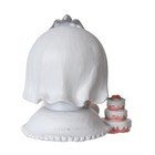 Mrs  Furrybones Figurine Signature Skeleton Bride In Wedding Dress  3 Inch Tall