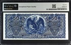 M274s El Banco De Londres Y Mexico 50 Pesos Specimen P S236bs Pmg Gem Unc 65 Epq