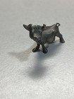 Vintage Pewter Cow Figurine 2   l X 2   h