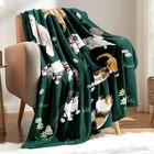 Cat Blanket Ultra Soft Flannel Throw Gifts For Cats Lovers Girls Women Mom Gr