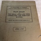 1937 Pilot Rules For The Great Lakes And Their Connecting Tributary Waters  No 2
