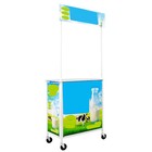 Sturdy Promotion Counter Portable Display Stand For Trade Shows Street Retail