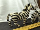 Vintage Real Fur Hair 2 -zebra 7  Long By 5 To 7  Tall