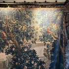 Lovely Green Flemish Verdure Tapestry Style Fabric Print Re910029