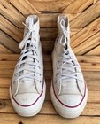 Vintage Converse All Star White Hight Top Chuck Taylor Made In Usa  Size Us 8 5
