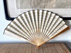 90 s Original Chinese Calligraphy Handwritten On Paper Folding Fan Total 2584 C 