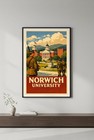 Norwich University Poster          - 24x36    Vintage Home Decor