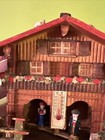 Vintage German Black Forest Weather Station And Coin Bank Forest Cabin 5  X 6 
