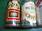 Beer  Can   Lot  6   Mostly  International   Steel   With   Aluminum  Pull   Tab