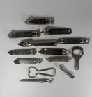 Vintage Beer Bottle Opener Lot Olympia Lucky Lager Lone Star Muehlebach 13 Pc