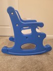 Vintage Little Tikes Rocking Chair Blue   White Kid Child Toddler Size