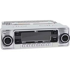 Vintage Usa-4 Din Radio Am fm Cd Player Mp3 Bluetooth Chrome Face Chevelle Nova