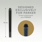 Parker Quink Ink Cartridges - Long Size - 3 X Pack Of 5  15 In Total  - Black 