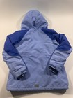 Lands  End Squall Jacket Boys Girls Size 14 Large Blue Colorblock Winter Coat