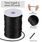 3mm 55 Yards Black Nylon Cord  Wind Chime Cord For Bracelet Necklace 