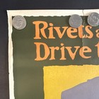 Original Wwi Us Poster  rivets Are Bayonets Drive Them Home   J e  Sheridan