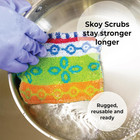 Skoy Scrub  4-pack Reusable  Non-scratching Dish Scrubber For Kitchen And Househ