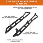 For Tacoma Double Cab 05-23 Rock Sliders W  Kick-out     43 Lbs  Excl Trd