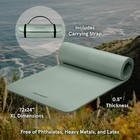 Retrospec Solana Yoga Mat Thick 1 2in Non-slip Workout Mat With Nylon Strap - 72