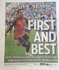 New York Daily News Newspaper  Spain Wins          Fifa  World Cup July 20  2026     