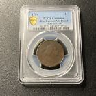 1794 1c Head Of 1794 Liberty Cap Large Cent Pcgs Vg Detail Rim Damage