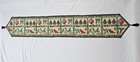 Christmas Tapestry Table Runner Cardinal Birds Ornaments Trees Holly Holiday