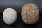 Pair Of Early Hawaiian Ball Stones  p  haku K  waha 