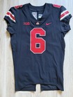 Ohio State Football  Team Issued Game Worn Used Blackout Jersey  6