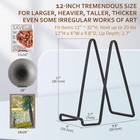 Large Plate Holder Display Stand - 12 Inch Super Tall Big Stands Black 
