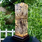 20 72lb Natural Chinese Dendritic Limestone Picture Stone Guohua Column