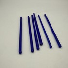 Vintage Glass Cobalt Blue Swizzle Sticks Cocktail Stirrers Rods Barware Set 6