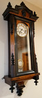 Antique German Vienna Regulator Wall Clock 8-day Timepiece time Only  Key-wind