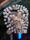 Asian Beads Garnett Budd  Coral Hand Carved Beutifull Art Work 28 Or 30