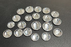 Lot 20 Round Cubic Zirconia Cz Loose Stones - 140 Cts Jewelry Making Diy 9-12 Mm