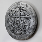 Large Moon Pentacle Plaque - Silver Finish - Dryad Design - Used