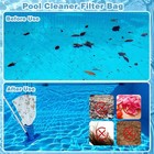 4pcs Pool Vacuum Replacement Mesh Bag  Leaf Net Bag Fine White 