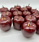 Faux Artificial Red Apples Plastic Fake Fruit Displays Props 2 1 2    Autumn Decor