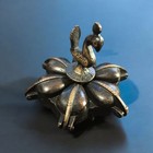 Vintage Indian Handcrafted Peacock 6 Compartments Bronze Spice Box