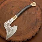 14  Viking Hatchet Custom Made Forged Tool Steel tactical Hunting Survival O-121