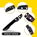 Glossy Black Door Handle Cover For 16-21 Honda Civic W  Smart Keyhole Abs 4-40x