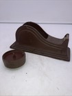 Vintage Art Deco Design 10  Texcel Industrial Cast Iron Heavy Tape Dispenser