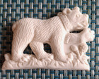 Retired Springerle Speculaas Gingerbread Butter Cookie Mold Berne Bear Licks Paw