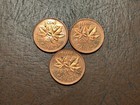Lot Of 3 1963 Canada One Cent Coins Proof Like