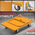 990lbs Heavy Duty Folding Hand Truck Push Dolly Luggage Cart Trolley Moving