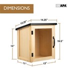 Tiny Library Box Outdoor Neighborhood Book Exchange Kit 13x11x16  Wood Cabinet