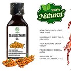 Extra Virgin Sea Buckthorn Oil Cold Pressed Omega 7 Skin Hair Cooking 100 Ml