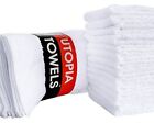 Pack Of 24 Cotton Washcloths 12x12 Inches For Finger And Face Utopia Towels