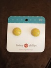 Lindsay Phillips Shoe Snaps Yellow Bejeweled Dome 