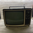 Rare 60s General Electric Tv Ge Model M113aeb Working Vtg Portable  Black White